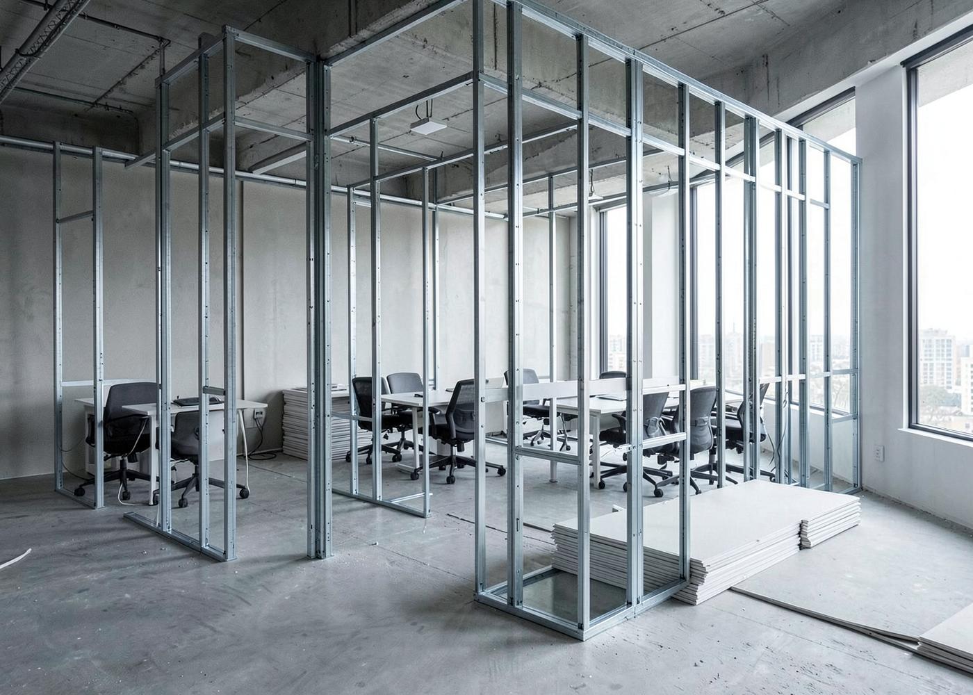 Büroausbau mit neuen Raumstrukturen
